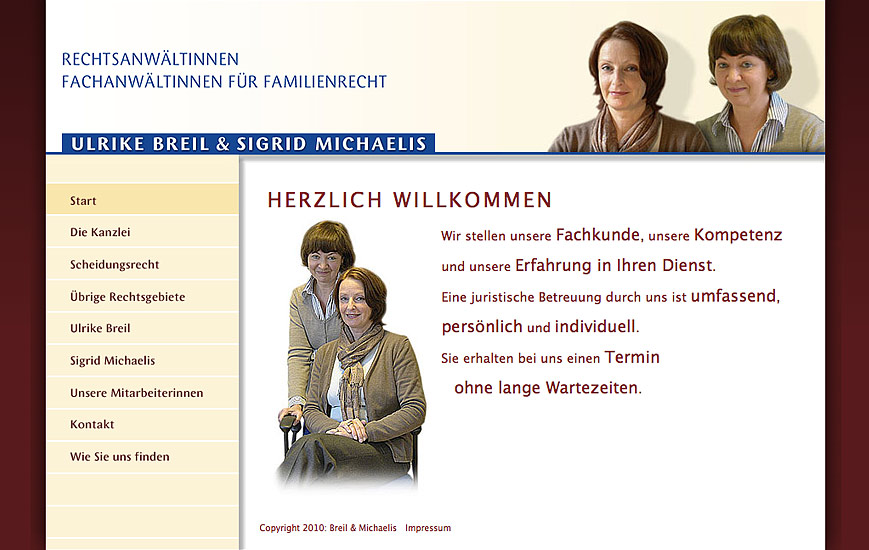 Webseite - Breil und Michaelis