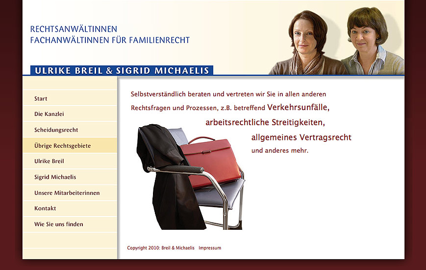 Webseite - Breil und Michaelis
