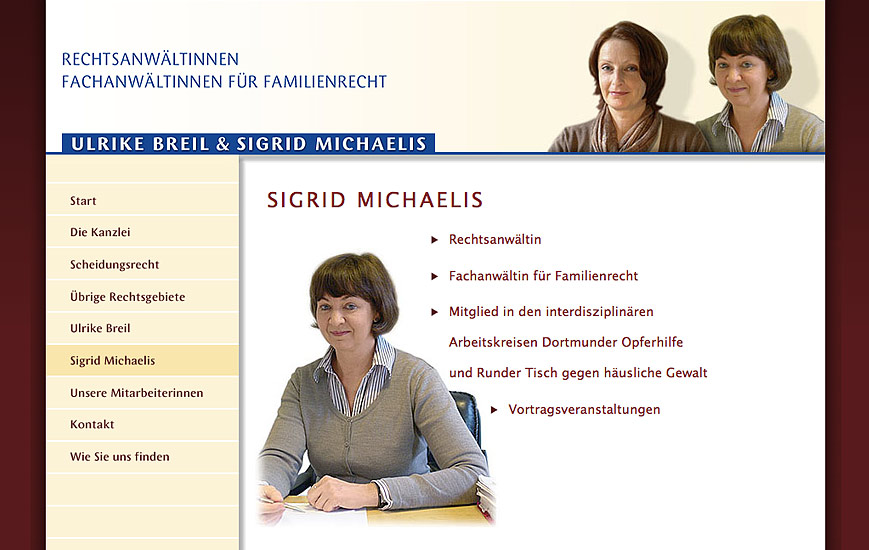 Webseite - Breil und Michaelis