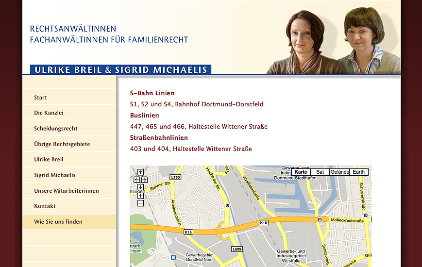 Webseite - Breil und Michaelis