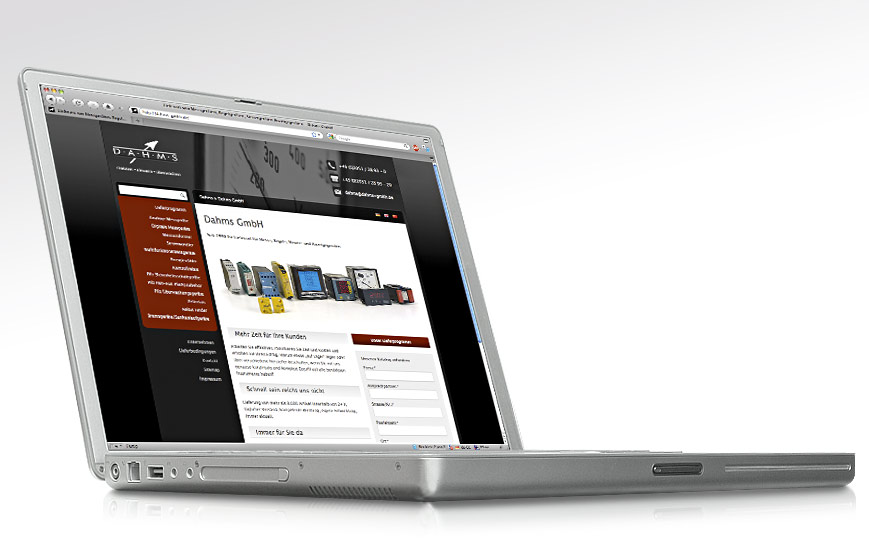 Webseite - Dahms GmbH