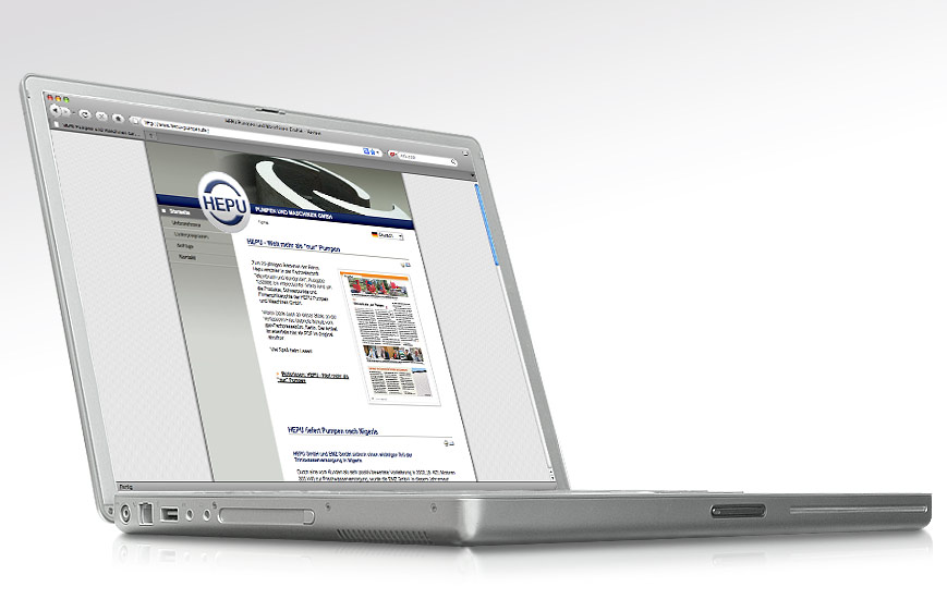 Webseite - HEPU Pumpen