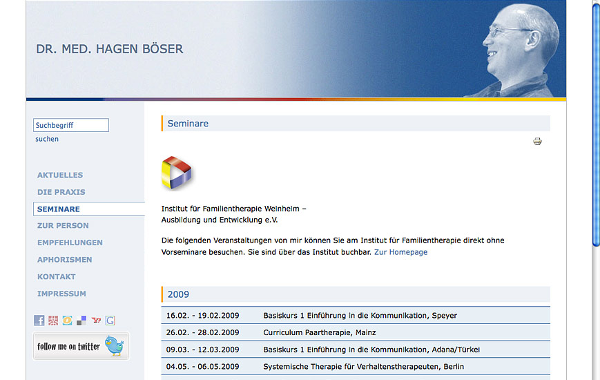 Webseite - IF Weinheim - Lehrtherapeuten