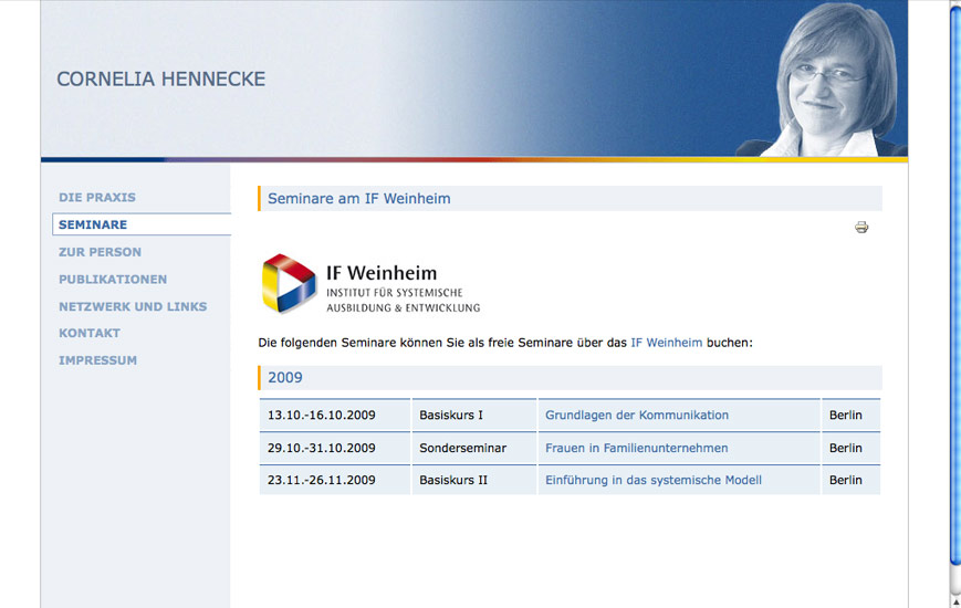 Webseite - IF Weinheim - Lehrtherapeuten