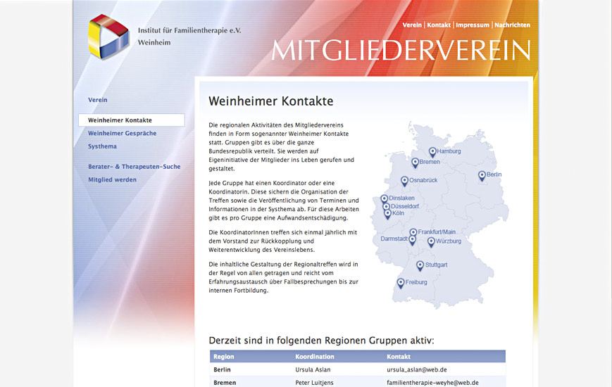Webseite - IFW Mitgliederverein