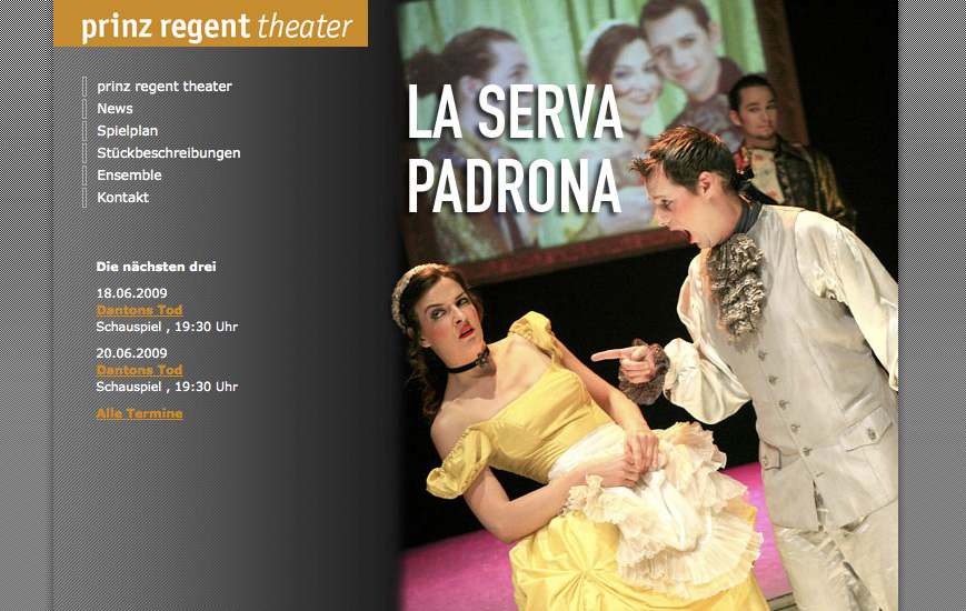 Webseite - Prinz Regent Theater