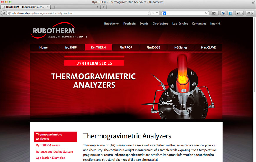 Webseite - Rubotherm