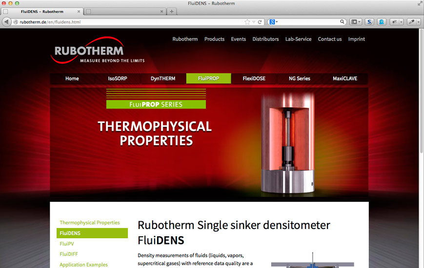 Webseite - Rubotherm
