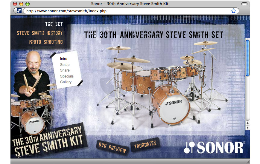 Webseite - Microsite Steve Smith