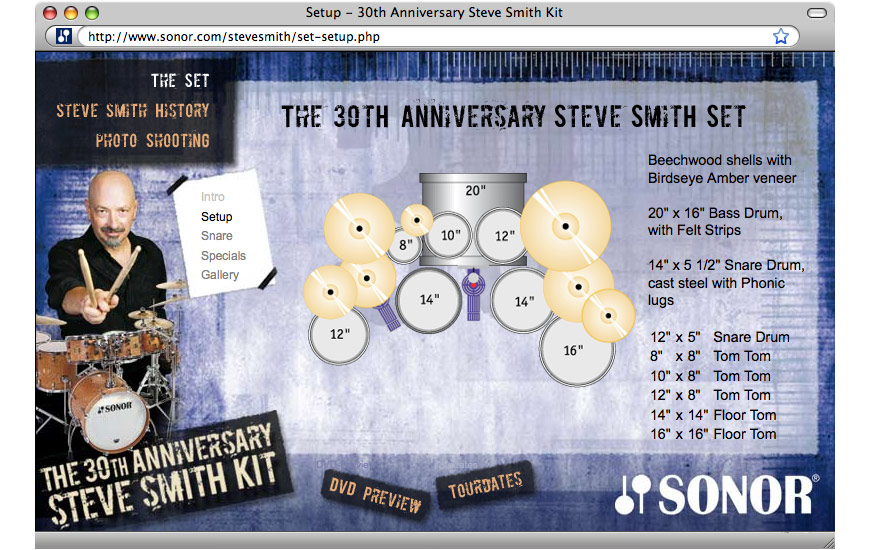 Webseite - Microsite Steve Smith