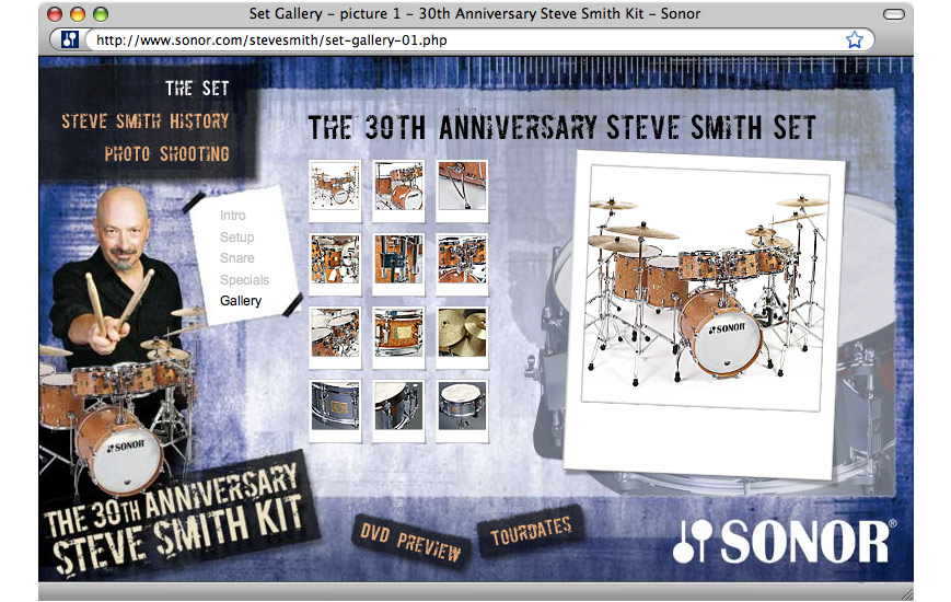 Webseite - Microsite Steve Smith
