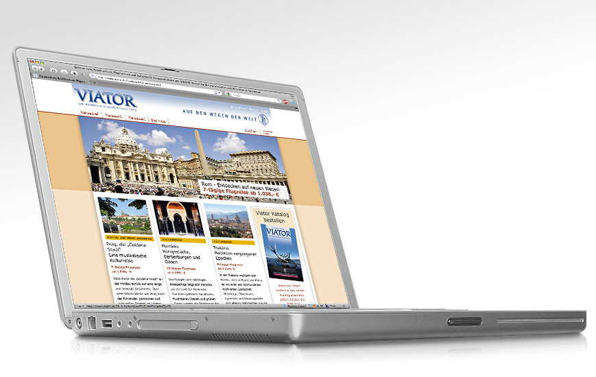 Webseite - Viator Reisen